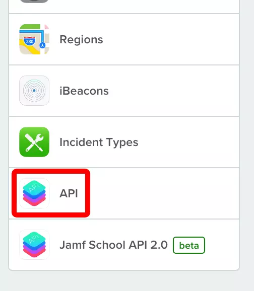 Jamf School: Zu den Organisationseinstellungen wechseln