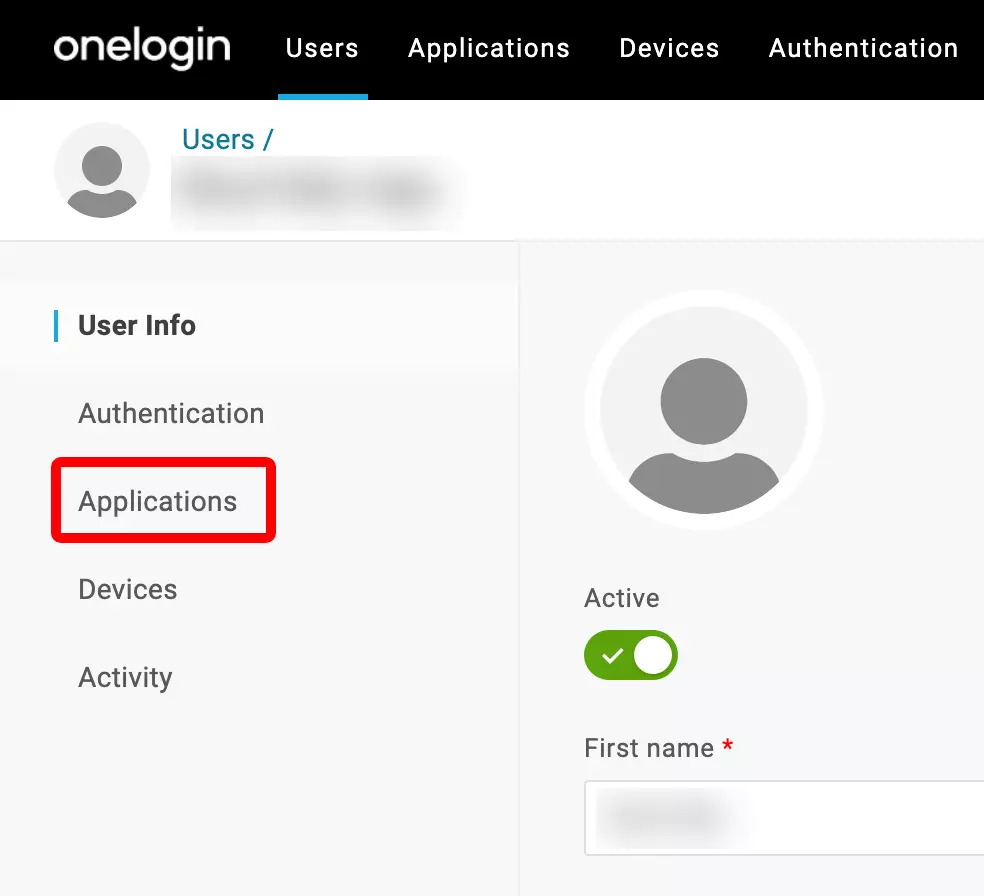 OneLogin: Benutzer der Anwendung hinzufügen (1/3)