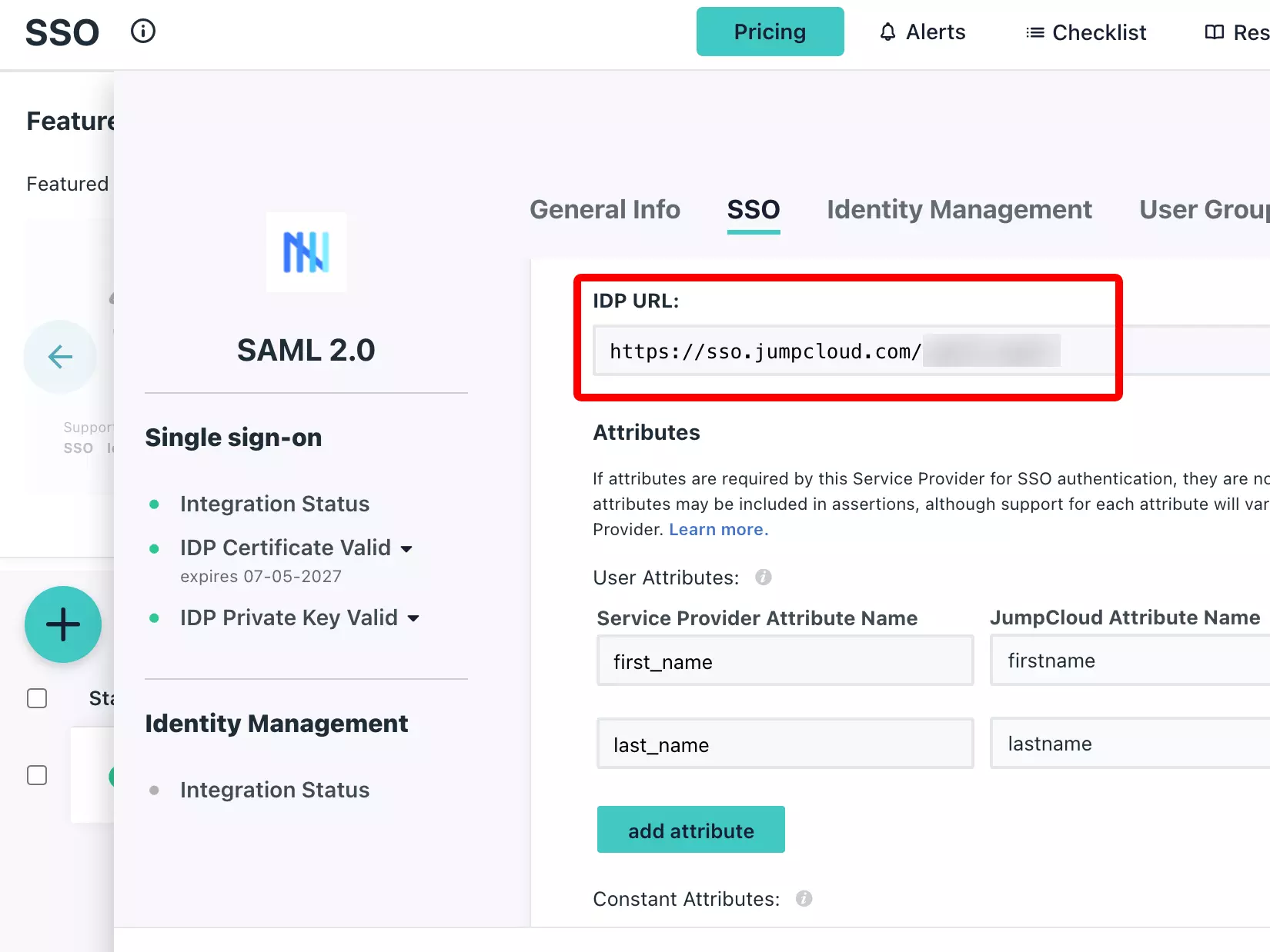 JumpCloud: Daten in AssetNode eintragen